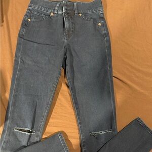 Express Stylish Black Distressed Women Jeans